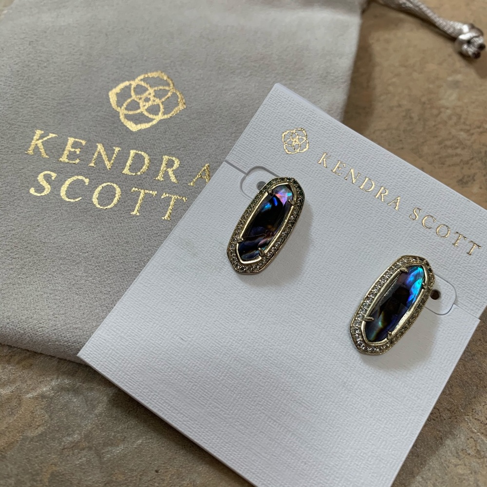 Kendra Scott Abalone Stud Earrings